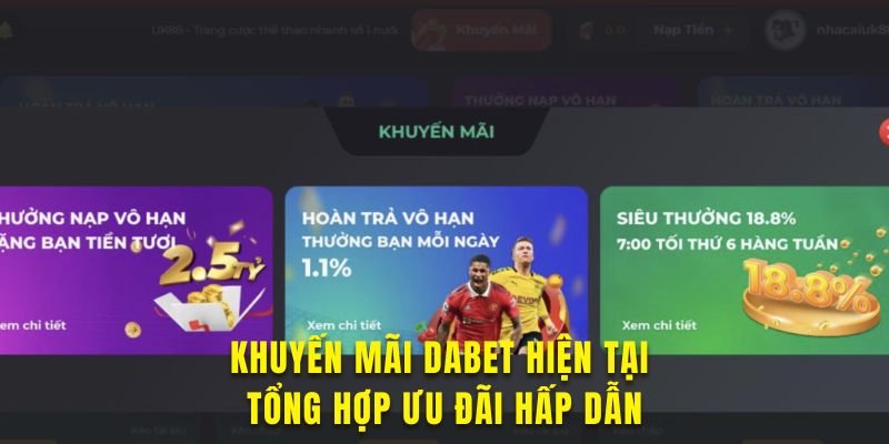 Khám phá các chương trình khuyến mãi ưu đãi tại Dabet hấp dẫn