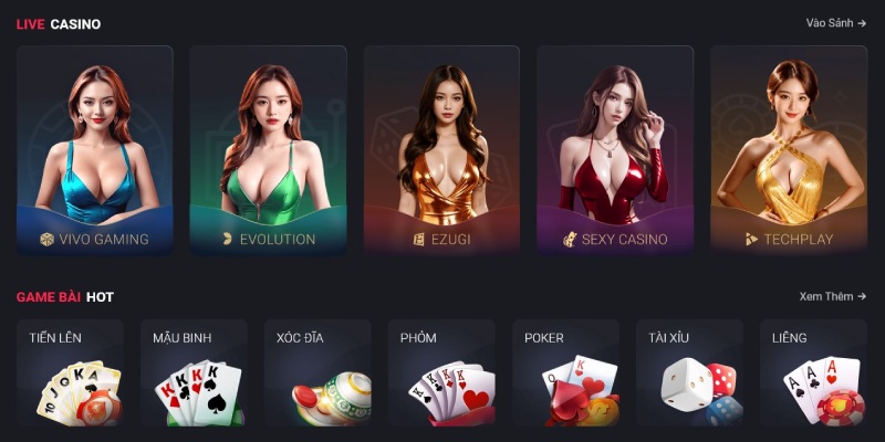 Live Casino Dabet là sảnh giải trí chất lượng cao