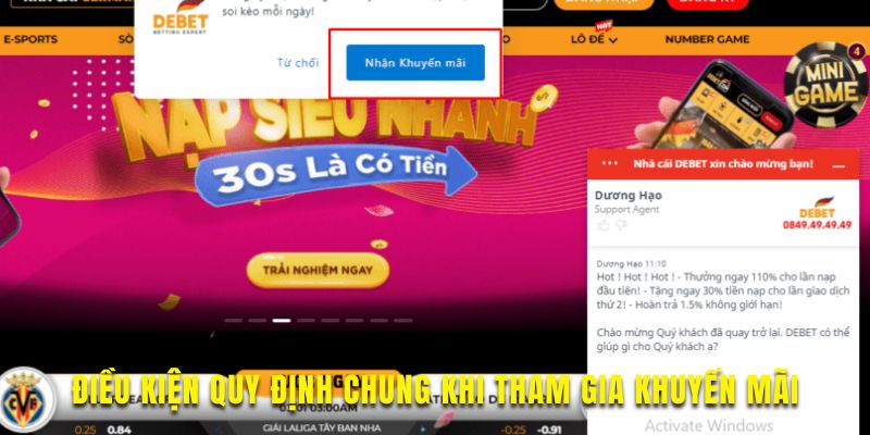 Nắm rõ điều kiện để tham gia ưu đãi khuyến mãi Dabet thành công